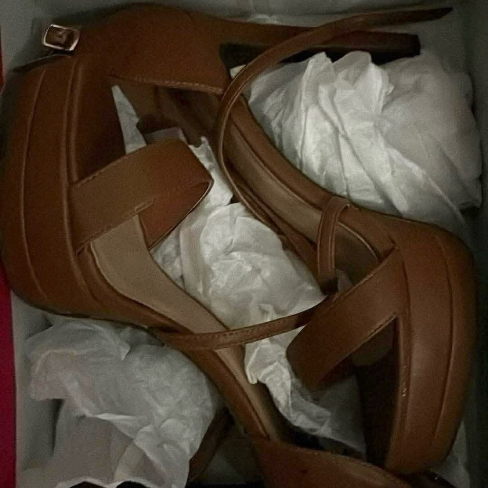 Elegant Brown Strappy Heels